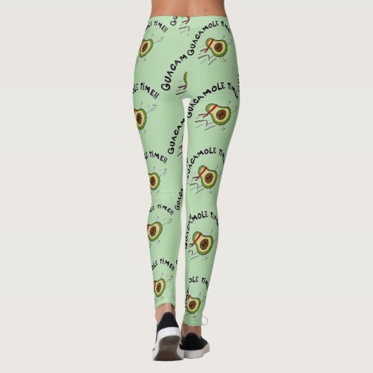 Guacamole-tijd Leggings (Achterkant)