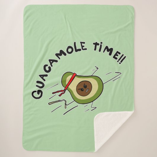 Guacamole-tijd Sherpa Deken (Voorkant)
