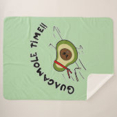 Guacamole-tijd Sherpa Deken (Voorkant (horizontaal))