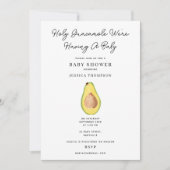 Guacamole, we hebben een Baby shower Kaart (Voorkant)