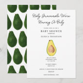 Guacamole, we hebben een Baby shower Kaart (Voorkant / Achterkant)