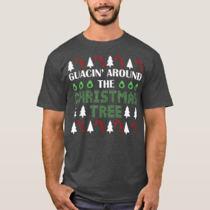 Guacin rond de kerstboom Tropische Christma T-shirt