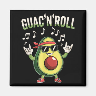 Guac'n'roll avocado rock magneet