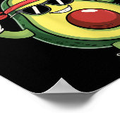 Guac'n'roll avocado rock  poster (Hoek)