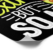 Guac's extra maar dat ben ik ook grappige guacamol poster (Hoek)