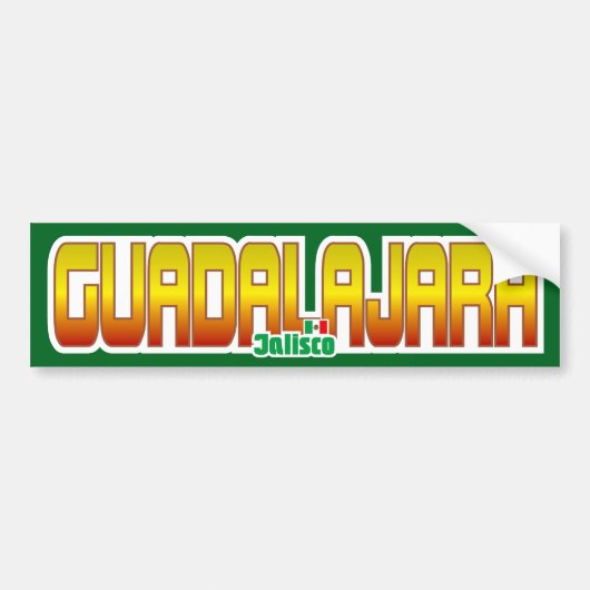 Guadalajara Bumper Bumpersticker (Voorkant)