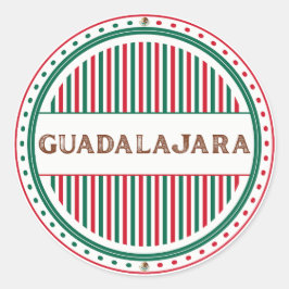 Guadalajara City Pride Embleem – Mexicaanse identi Ronde Sticker