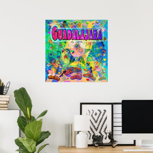 Guadalajara Epoch Hour Poster (Thuiskantoor)