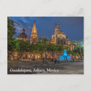 Guadalajara, Jalisco, Mexicaanse kathedraal Briefkaart