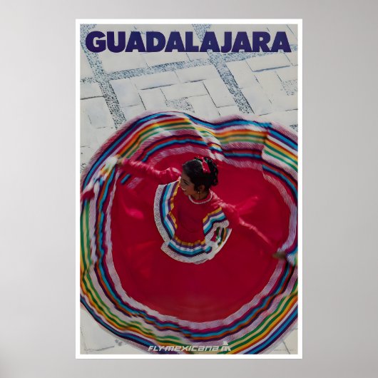 Guadalajara-kunst Mexico Reisposter Mexicaanse Pri Poster (Voorkant)