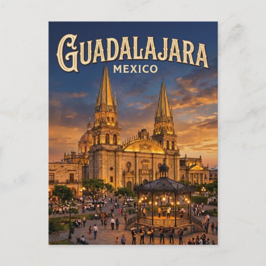 Guadalajara Mexico Briefkaart (Voorkant)