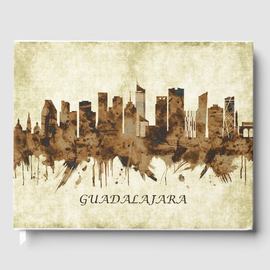 Guadalajara Mexico Cityscape Gastenboek (Voorkant)
