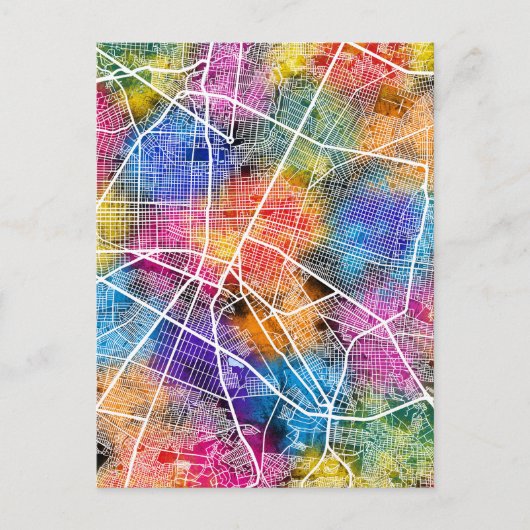 Guadalajara Mexico Kaart (Voorkant)