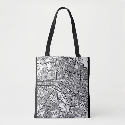 Guadalajara Mexico Kaart Tote Bag (Voorkant)