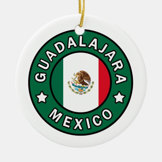 Guadalajara Mexico Keramisch Ornament (Voorkant)