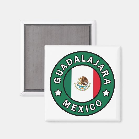 Guadalajara Mexico Magneet (Voorkant / Achterkant)