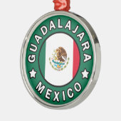 Guadalajara Mexico Metalen Ornament (Links)