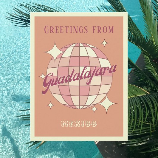 Guadalajara Mexico Retro Vintage Feest Ansichtkaar Briefkaart