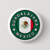 Guadalajara Mexico Ronde Button 5,7 Cm (Voorkant)