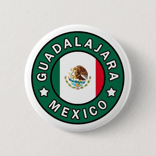 Guadalajara Mexico Ronde Button 5,7 Cm (Voorkant)