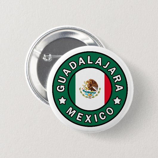 Guadalajara Mexico Ronde Button 5,7 Cm (Voorkant /achterkant)