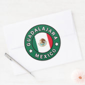 Guadalajara Mexico Ronde Sticker (Envelop)