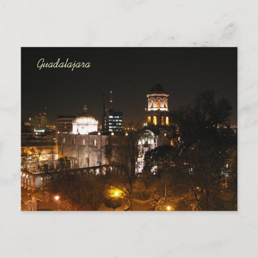 Guadalajara Night Scene Briefkaart (Voorkant)
