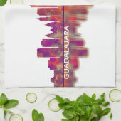 Guadalajara Skyline Theedoek (Gevouwen)