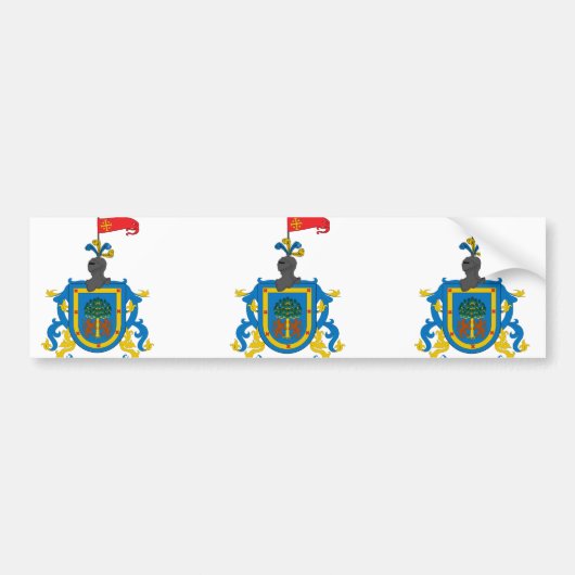 Guadalajara y Estado de Jalisco, Mexico Bumpersticker (Voorkant)