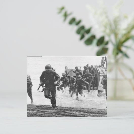 Guadalcanal Landing Briefkaart (Staand voorkant)