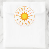 GUADALEST ESPAÑA Sun Ronde Sticker (Tas)