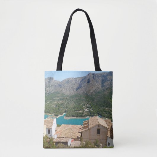 Guadalest Reservoir Alicante Spanje Tote Bag (Voorkant)