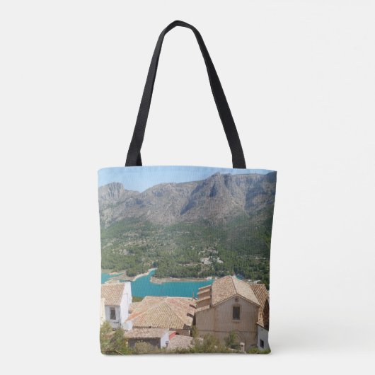 Guadalest Reservoir Alicante Spanje Tote Bag (Achterkant)