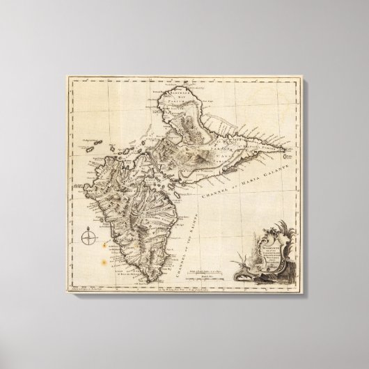 Guadaloupe 2 canvas afdruk (Voorkant)