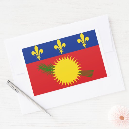 Guadaloupe Flag Sticker (Envelop)