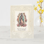 Guadalupe Bloemen Jubileum van de Dood Geliefd Een Kaart (Gele Bloem)