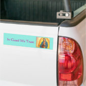 Guadalupe Bumpersticker, in Guad vertrouwen we Bumpersticker (Op Truck)