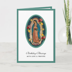 Guadalupe Elegante Religieuze Vieringkaart Kaart