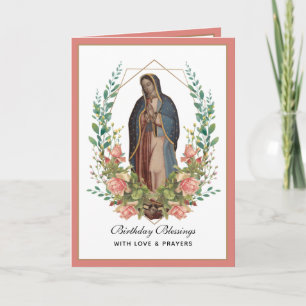 Guadalupe Elegante Religieuze Vieringkaart Kaart