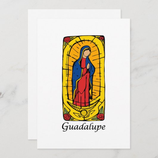 Guadalupe Feestdagenkaart (Voorkant / Achterkant)