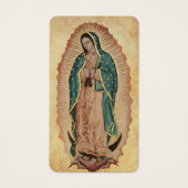 Guadalupe Funeral Catholic Prayer Card Visitekaartje (Voorkant)