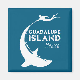 Guadalupe Island, Mexico   Duiken met haaien Magneet