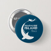 Guadalupe Island, Mexico | Duiken met haaien Ronde Button 5,7 Cm (Voorkant /achterkant)