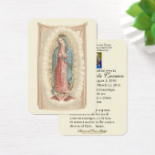 Guadalupe Katholieke Funeral Heilige Prayer Visitekaartje (Bureau)