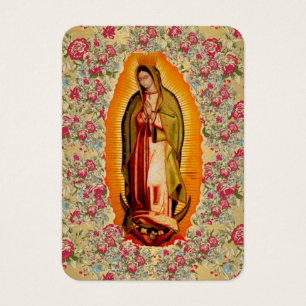 Guadalupe Katholieke Funeral Heilige Prayer Visitekaartje