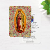 Guadalupe Katholieke Funeral Heilige Prayer Visitekaartje (Bureau)