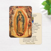 Guadalupe Katholieke Funeral Heilige Prayer Visitekaartje (Bureau)