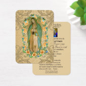 Guadalupe Katholieke Funeral Heilige Prayer Visitekaartje (Bureau)