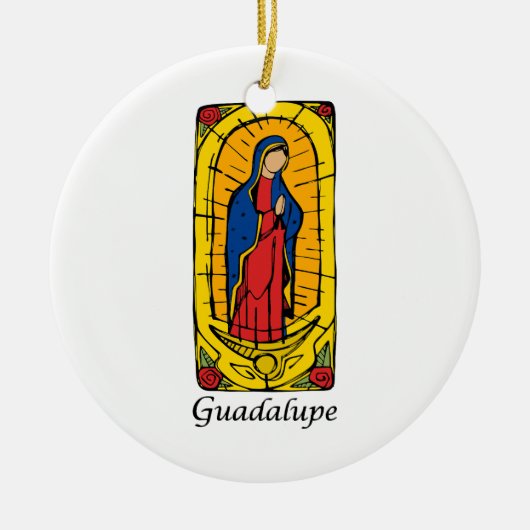 Guadalupe Keramisch Ornament (Voorkant)