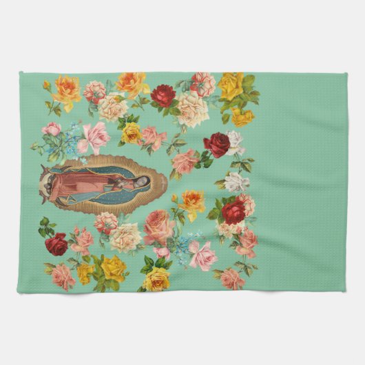 Guadalupe Kitchen Towel (munt) Theedoek (Horizontaal)